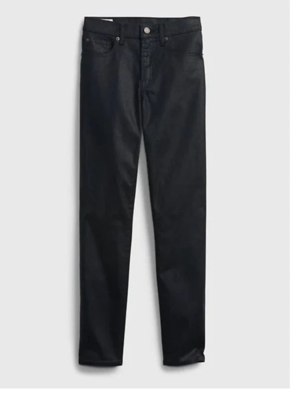 GAP True Skinny High Rise Coated Black Jeans NWT